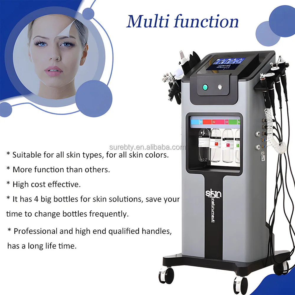 Spa Use Vertical All In One Hydra Dermabrasion Facial Machine Skin ...