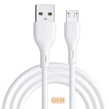 Super Low Price A26-M PVC Micro USB Android V8 Data Cables 6A 0.9M Fast Charging USB for Mobile Phones Plastic USB 2.0 Connector