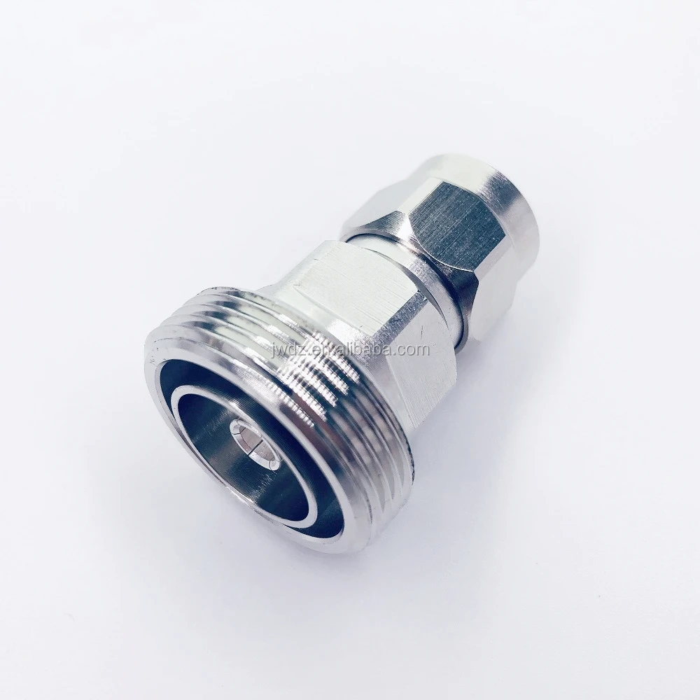 Straight 7/16 DIN mother female to N father male adapter