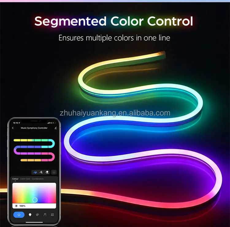 Wholesale Custom Waterproof Ip67 Rgb Strip Light Flexible Soft Silicone ...