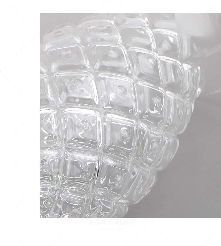 New creative design high quality restaurant party bar transparent glasses pineapple pattern cup drinking glass