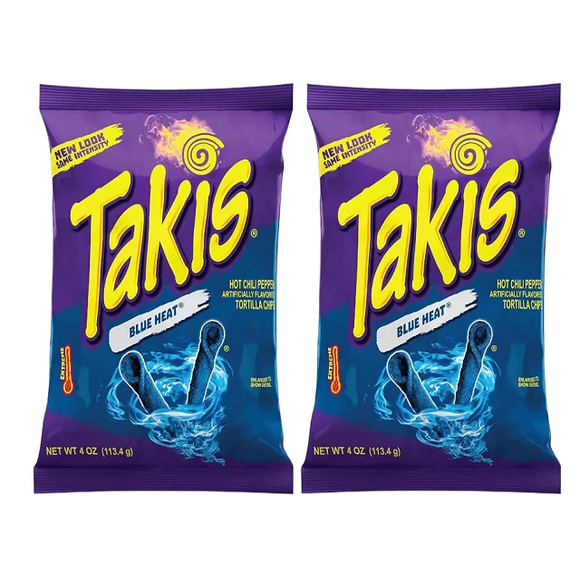 Takis синяя 9 унций сумка для совместного использования острые чипсы из тортильи с перцем