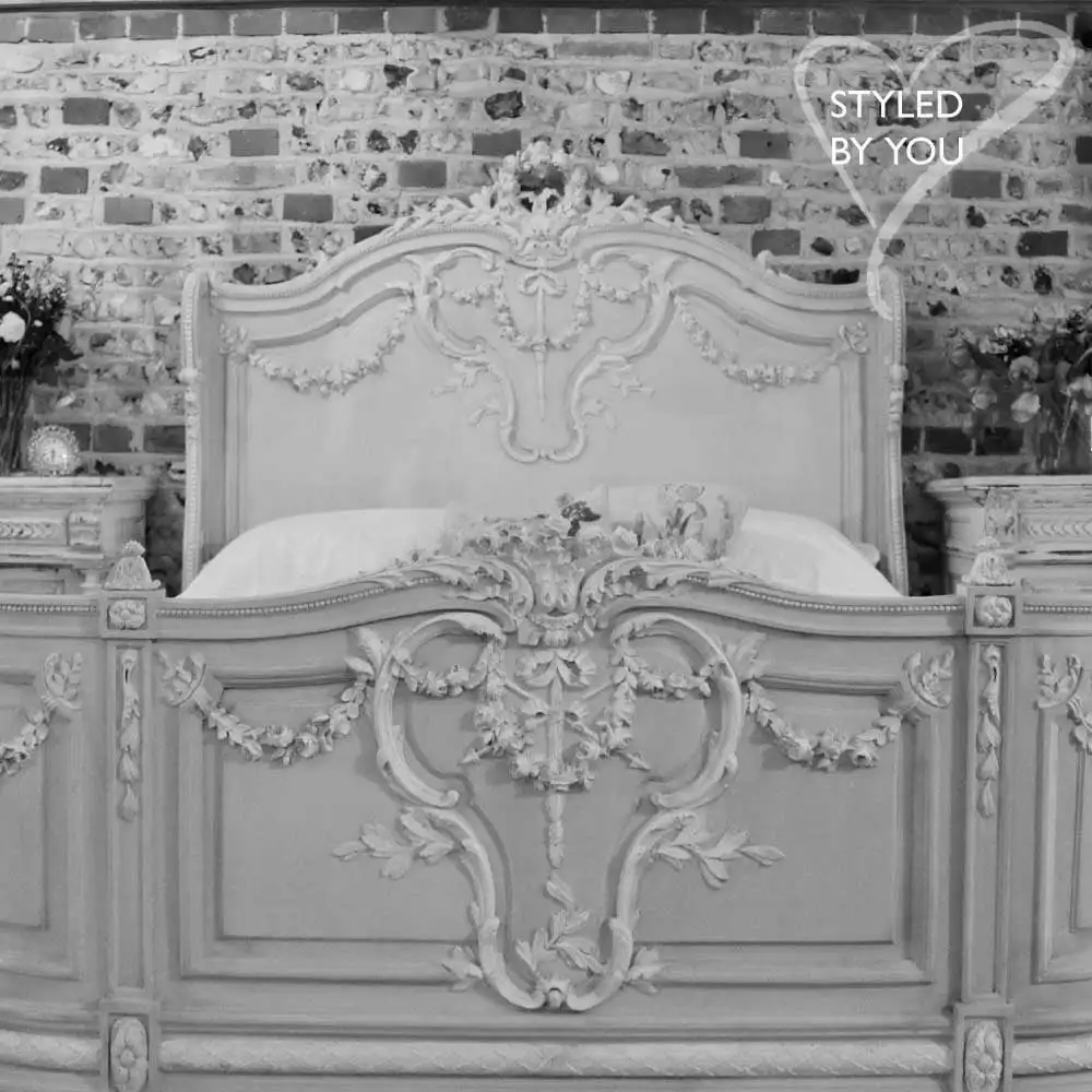 Bonaparte роскошная кровать ручной работы и французская бледно-голубая кремовая слоновая