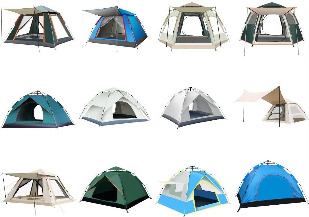 Custom Camping Tent Waterproof 2-4-person Thickened Hiking Outdoor 