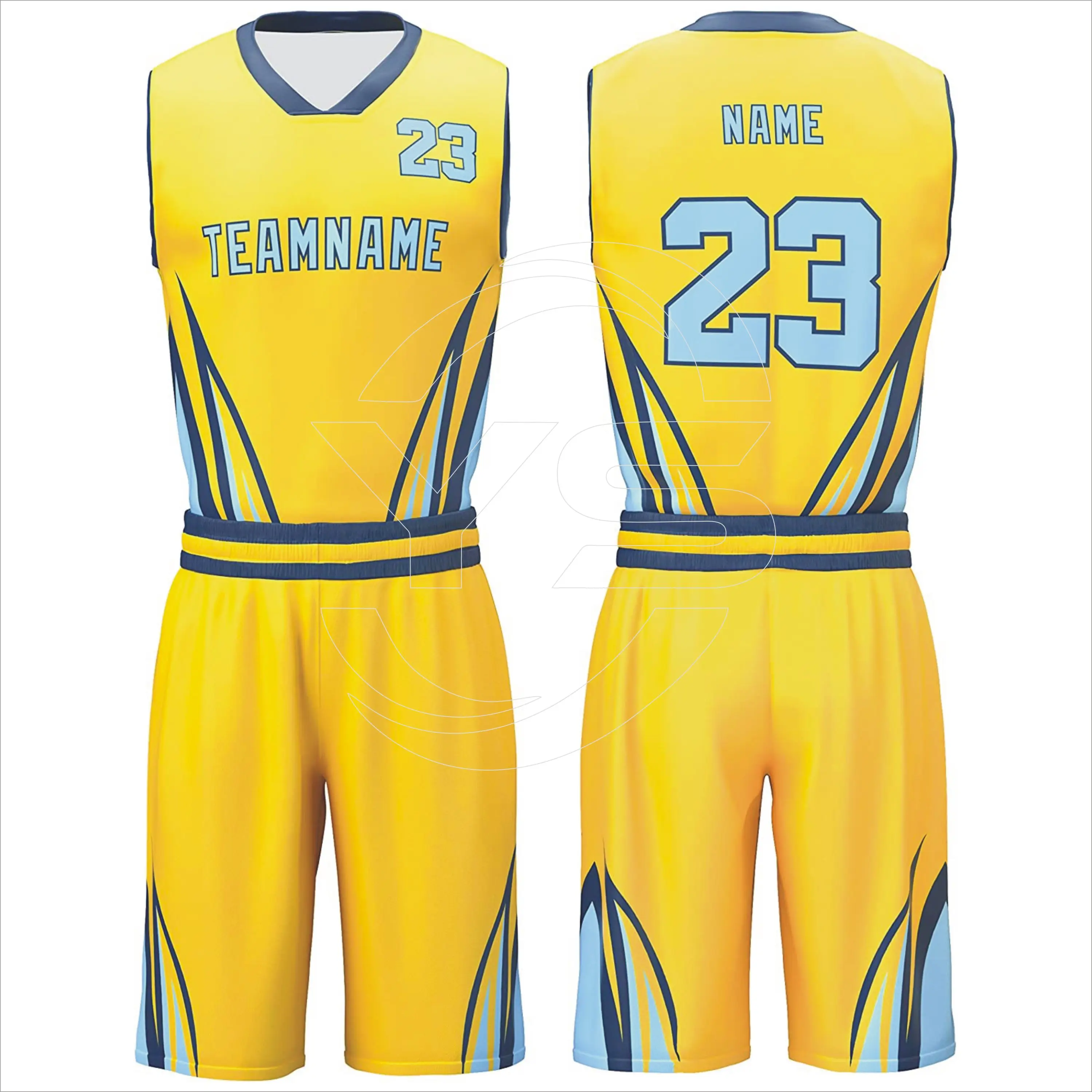 Custom Basketball Jersey and Shorts Print Personalize Team Name