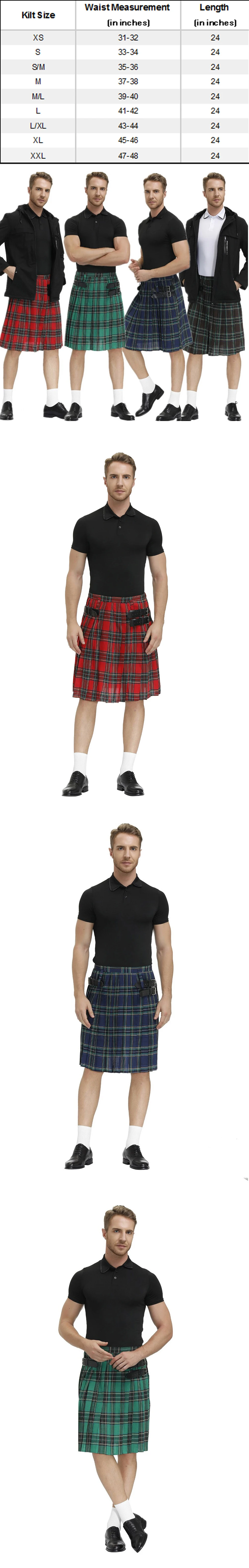 Scottish Highland Men's Utility Tartan Kilt Scottish Kilt High Quality ...