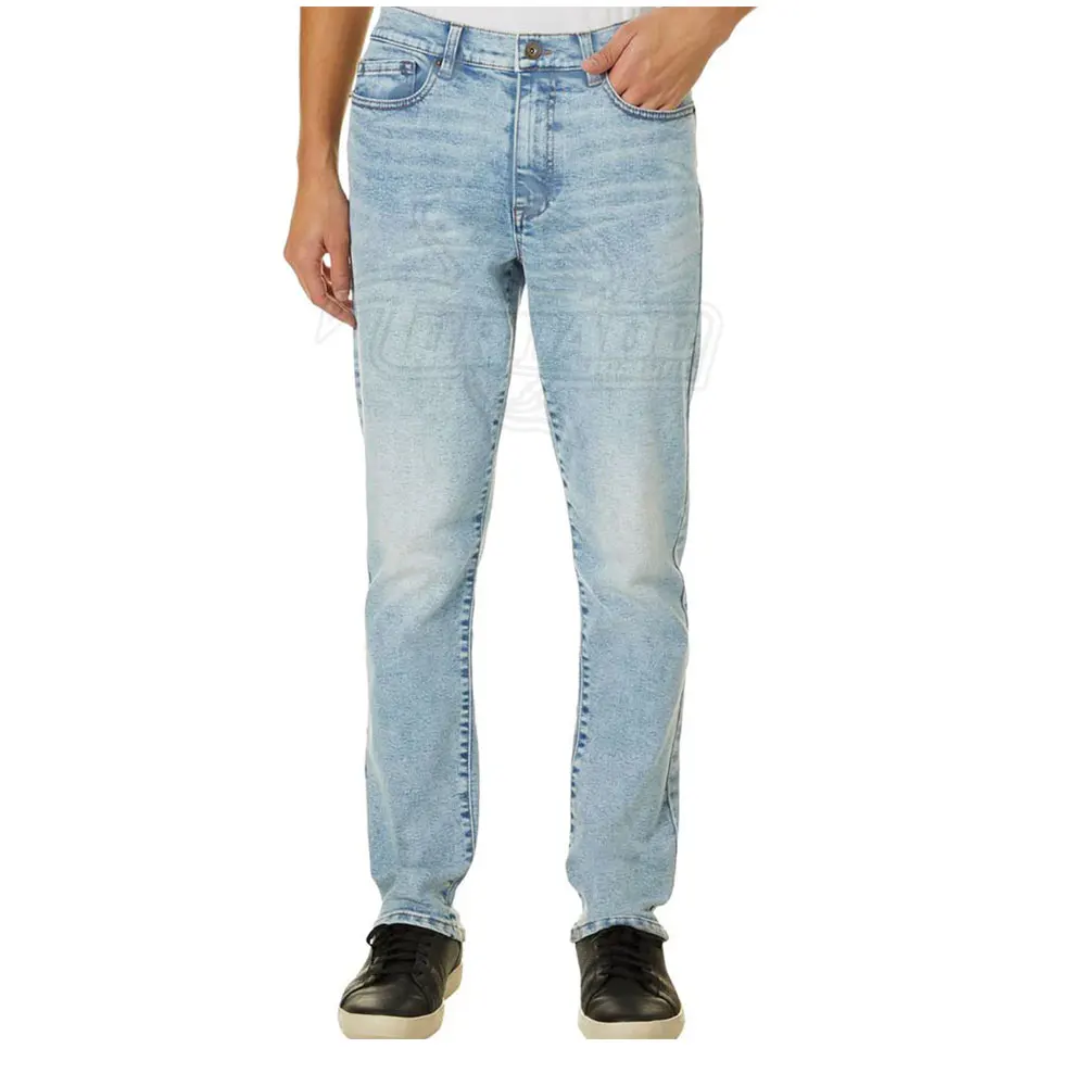 Pantalon en jean tendance sur mesure Pantalon en jean droit_voghion.com