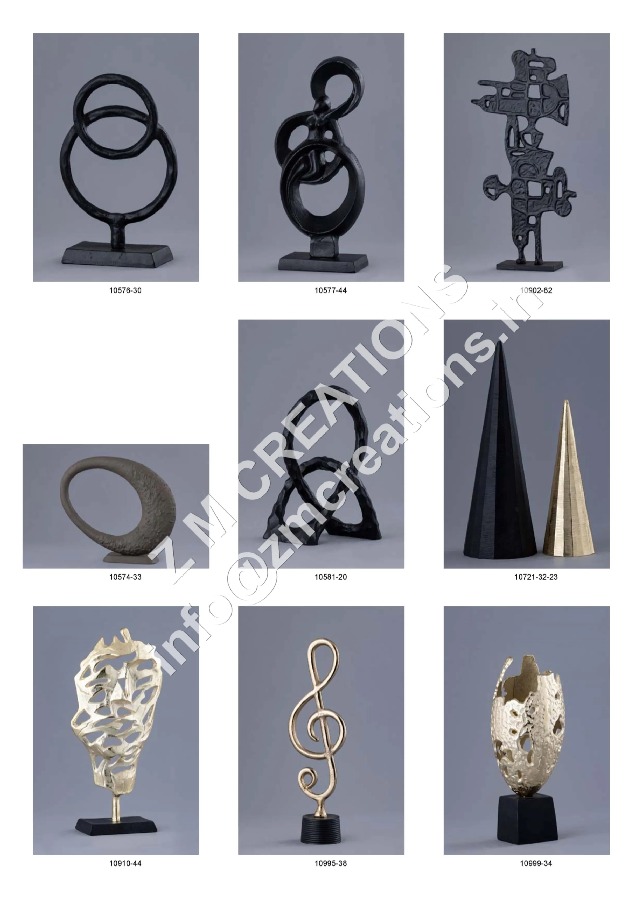 Modern Abstract Metal Sculpture Unique Style Home Decorative Object for Living Room Handmade Christmas Art