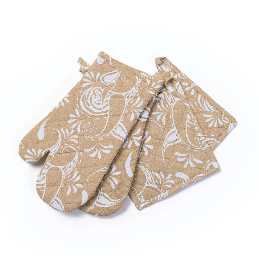 Oven Mitt And Pot Holder Buy Heat Resistant Canvas Cloth Made Cotton