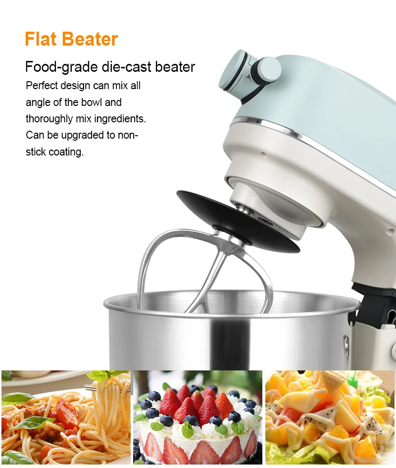 5.7l 12 Speeds Super Quiet Stand Food Mixer Dc Motor Bowllift Large