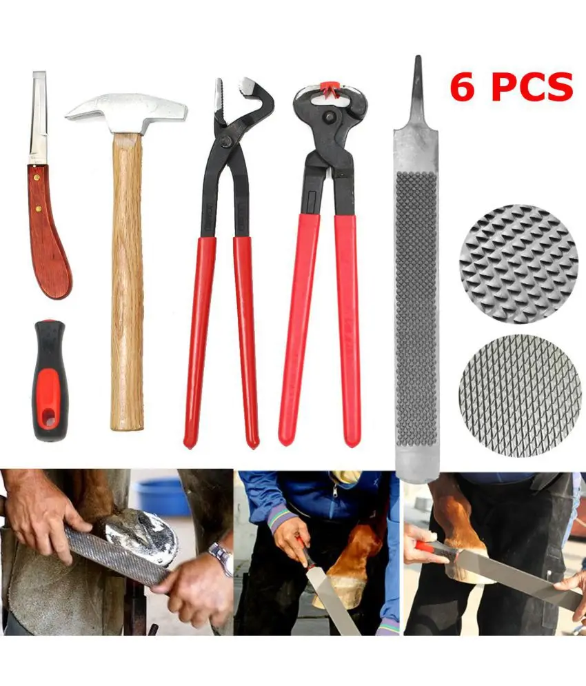 GLOGLOW Horseshoe Trim Shovel - Manganese Steel Hoof Trimming Tool For Horses & Livestock