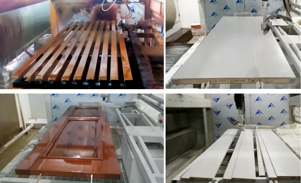 CNC Automatic 5 Axis Wood Door Kitchen Cabinet Furniture Paint Spraying Spray Machine