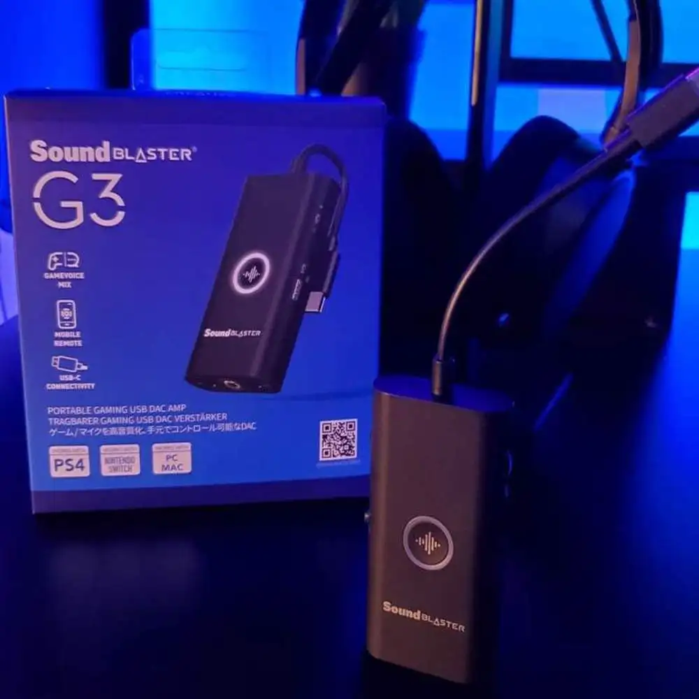 Sound Blaster G3 Gaming Dac Pc Headphones Laptops Smartphones Tablets