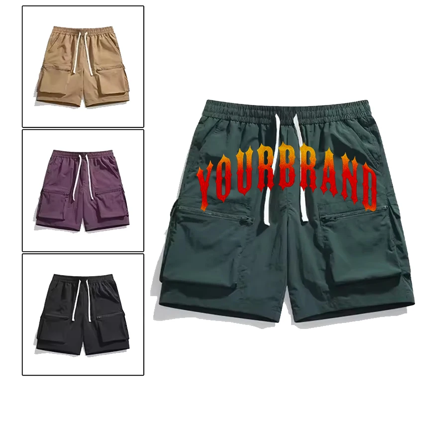 /美品お買い得/MENS LOGO ELASTIC SHORT PANTS XL 2025 Shorts for Men Side Split Solid Color Cut Out Short