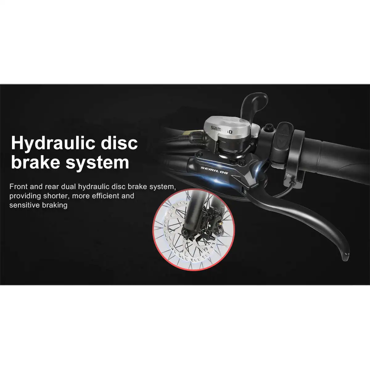 LO26-II Spoke Rim Hydraulic Brake Electric Folding Mountain Ebike