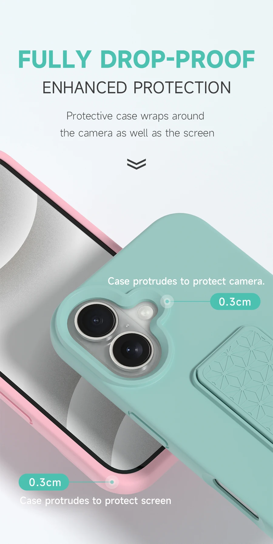 product liquid silicone mobile phone casse protective phone cove with  kickstand shockproof soft anti scratch for iphone 17 16 pro max-2