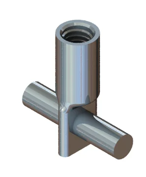 Quality Certification Precast Concrete Galvanized Fixing Threaded Lifting Insert with Cross Pin