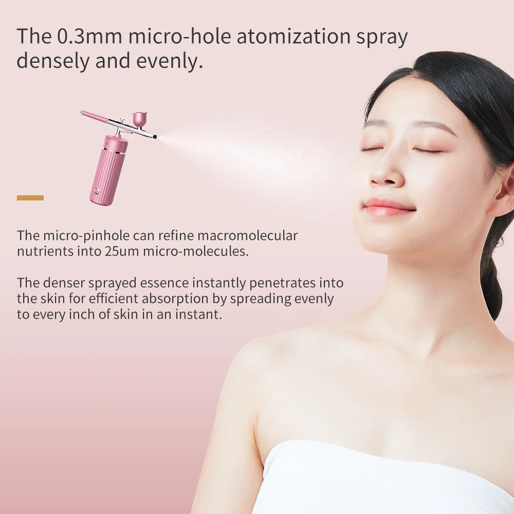 New Arrival Oxygen Injection Air Compressor Cordless Airbrush Makeup Airbrush Gun Pen Spray For