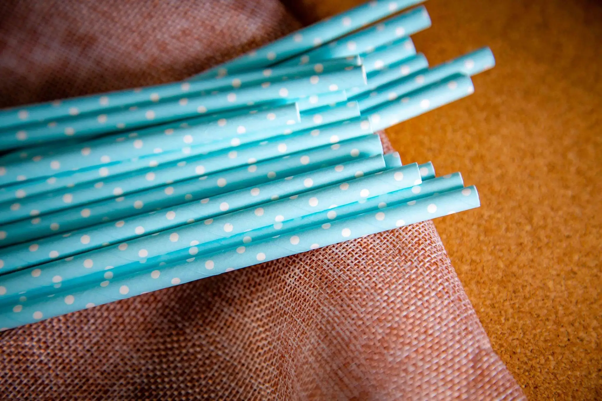 Wholesale Disposable Black White Paper Wrapped Straws Thick