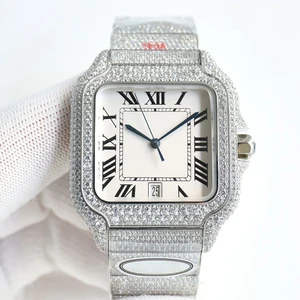 New High-quality Stainless Steel square Dial Men's Mechanical Wristwatch Casual Waterproof Luminous Automatic Luxury Brand Watch