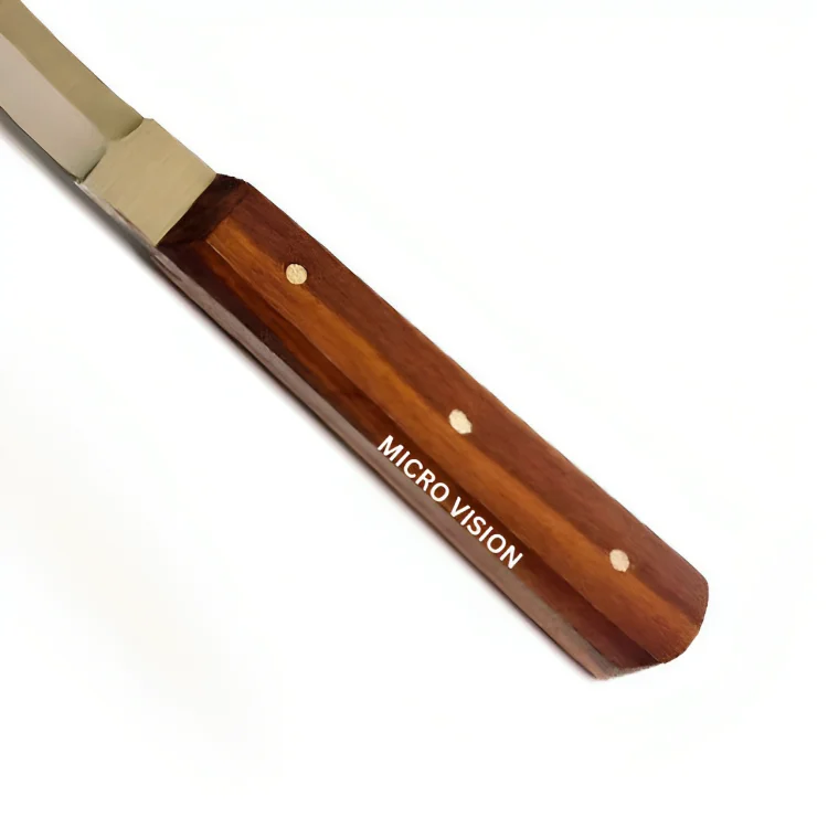 Premium Wooden Handle Double Edge Farrier Hoof Knife Straight With