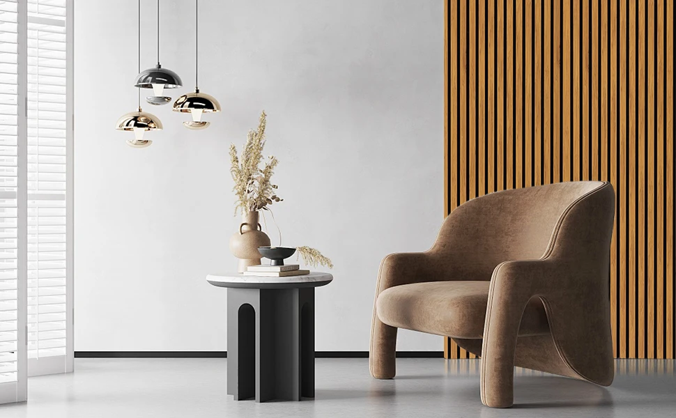 3D Slat Acoustic Paneling Wood Finish Accent Acoustic Wood Slat Wall Panels for Recording Studio Living Room Interior Decoration manufacture