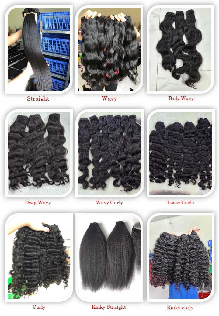 Long Cambodian Deep Wavy Raw Human Hair Bundle Weft Hair Vendors Bulk Order Double Drawn Bundle 