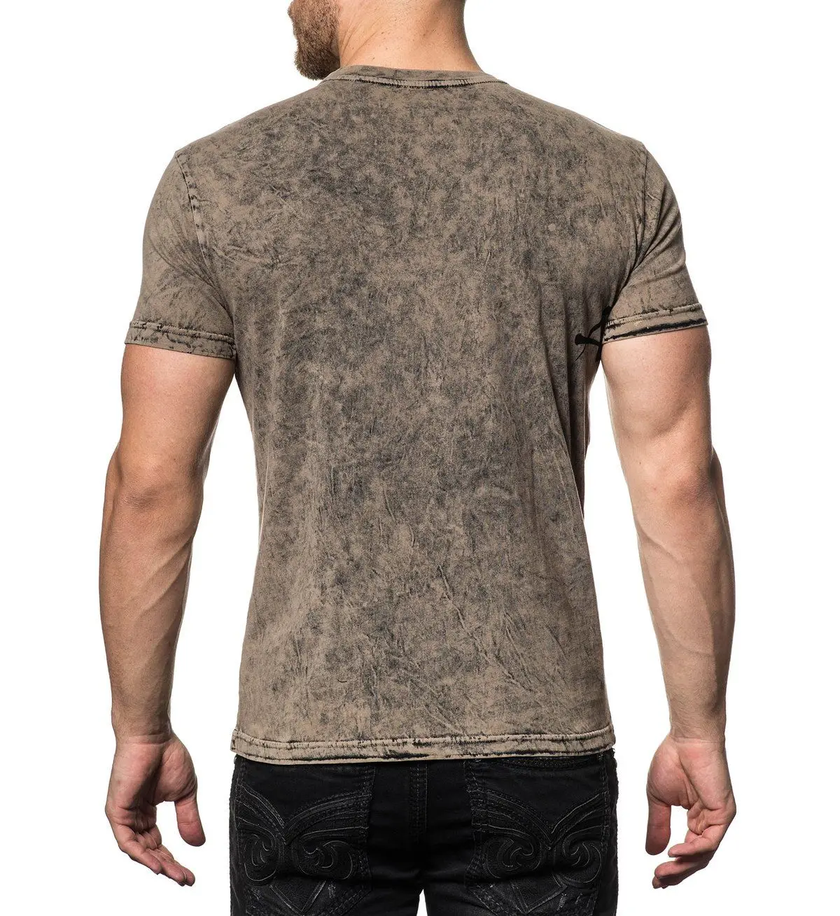 Camouflage Army Green Pattern Design Slim Fit Cotton T Shirt for Men With Custom Logo