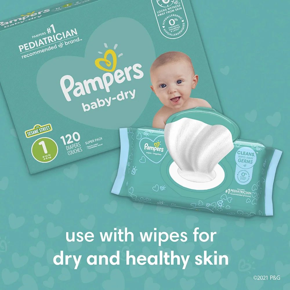 100% Best Quality Pampers Baby Dry Nappies/ New Born Baby Diapers Size