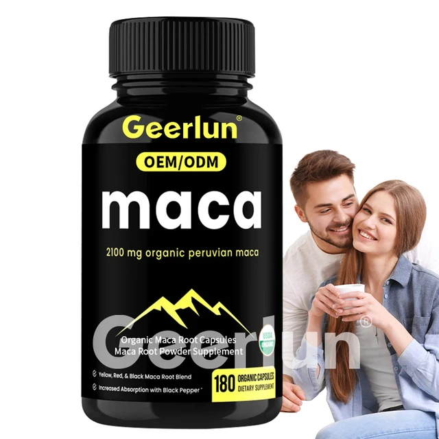 Best Selling Products Maca Root Powder Supplement Replenish Energy Vegetarian Supplement Emotional Stability Maca Capsule