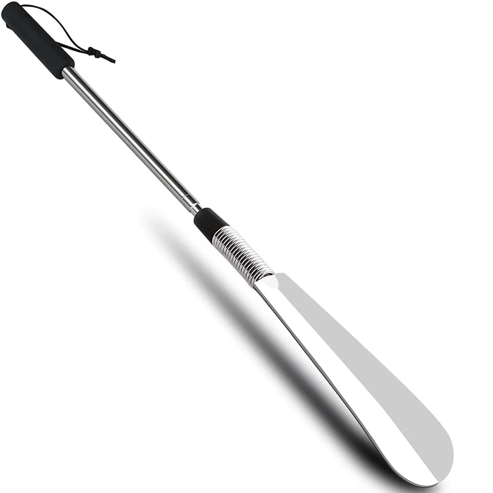 Convenient Shoehorn Extra Long Handle Metal Shoe Horn Hotel Supplies