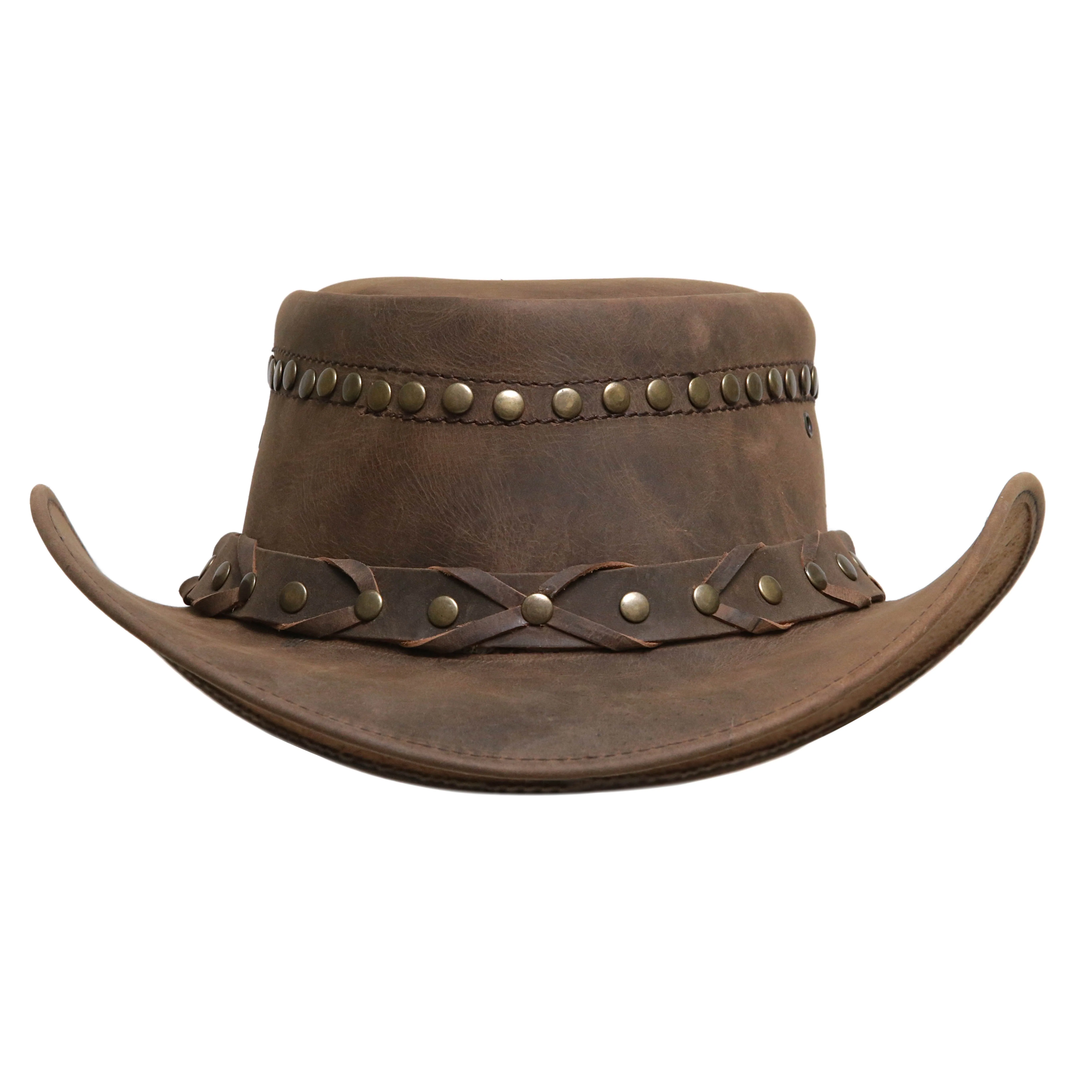 Cowboy Hat Leather Western Style Pinch Front Cowboy Leather Hat In Bulk cowboy-hat-leather-western-style-pinch-front-cowboy-leather-hat-in-bulk
