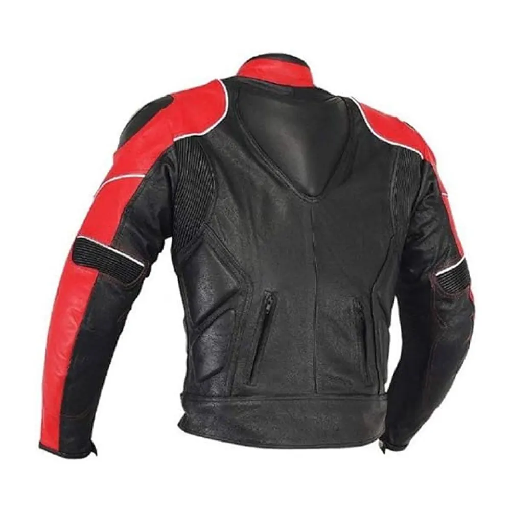 Moto Motorcycle with CE Armor Protection Biker Riding Jacket 2023 Customized Motorbike Genuine Leather Men Black High Quality
