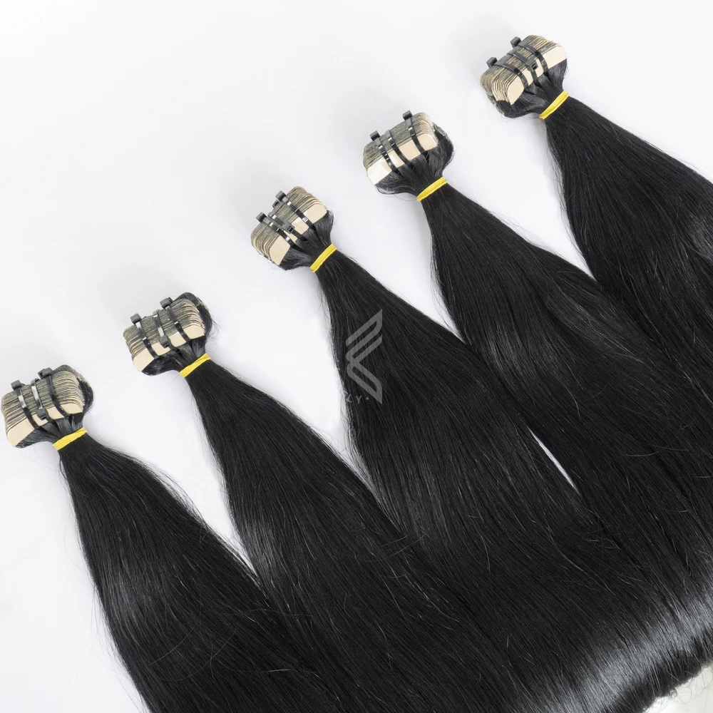 Tape Ins Extensions Human Hair Straight Natural Black,Best Hair Vendor