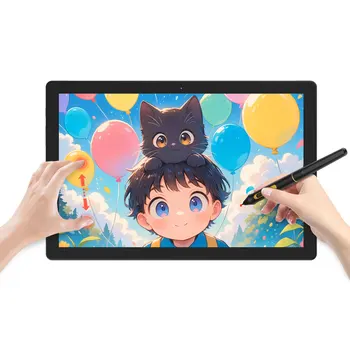 Super Thin and Light BOSTO 10.1'' Pen Display With Multi Touch and Drawing Design Pen tablet Monitor Support USB to Type-C plot