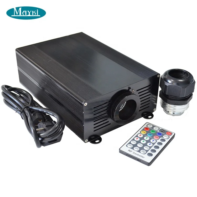 DMX 45W RGB Color LED Fiber Optic Light Source Laser logo in Light Box