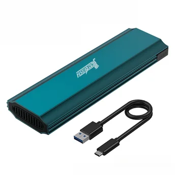 M16 USB 3.1 Gen 2 10Gbps M.2 NVMe SATA SSD Hard Drive Enclosure NGFF NVMe Disk Case for SSD Storage
