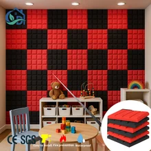 Self-Adhesive Acoustic Panels | Fireproof Waterproof Soundproof Foam Wall Tiles for Kids Room & Playroom