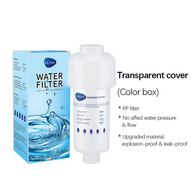 1/2" Connect Portable Tap Rust Removal Filter Washing Machine Water Prefilter Sediment Anti Scale Filter Shower Filter