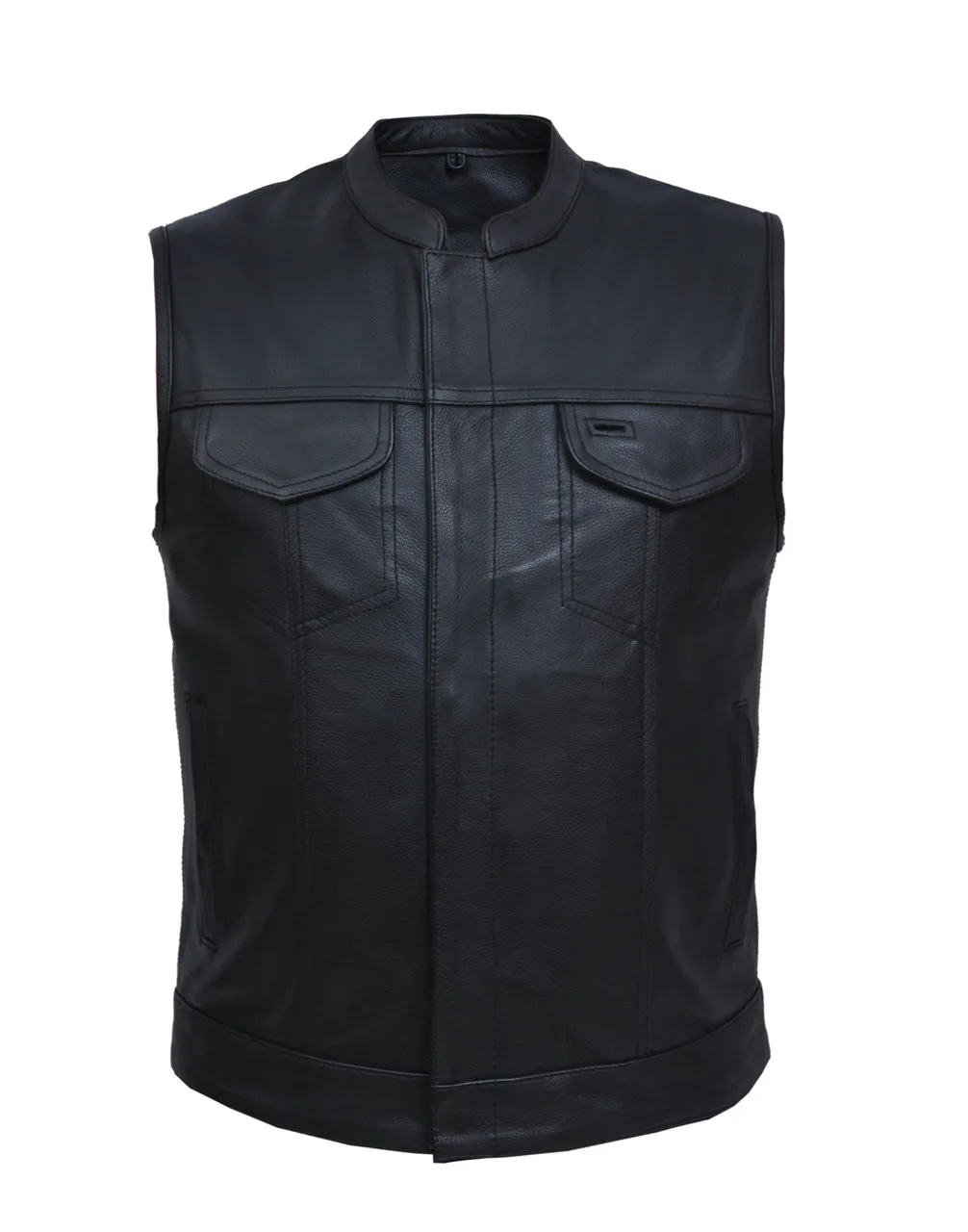 Men's Casual Bullet-Proof Style Leather Motorcycle Vest Winter Tactical Waistcoat and Sleeveless Jackets for Boys