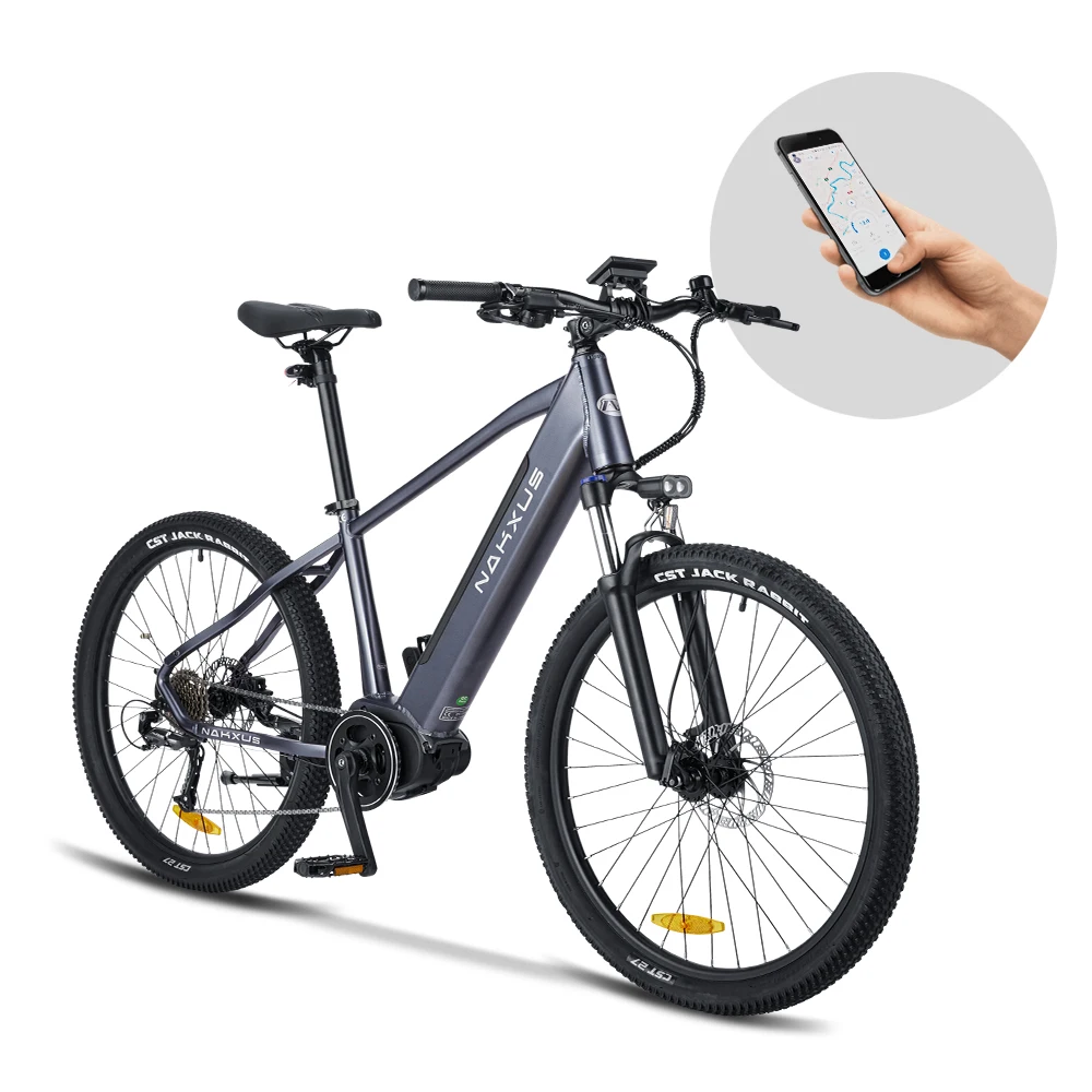 10.4Ah 36v Electric Road Bike Mid-Engine Wide Tires 9 Speed 45 km