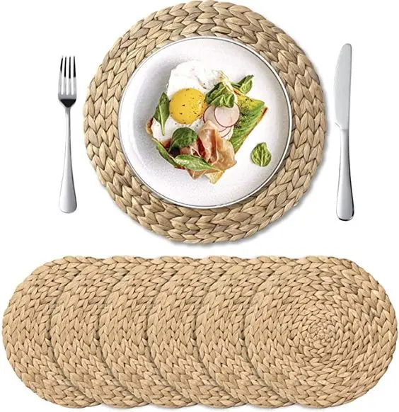 Handwoven Round Hyacinth Placemat Buy Kitchen Accessories