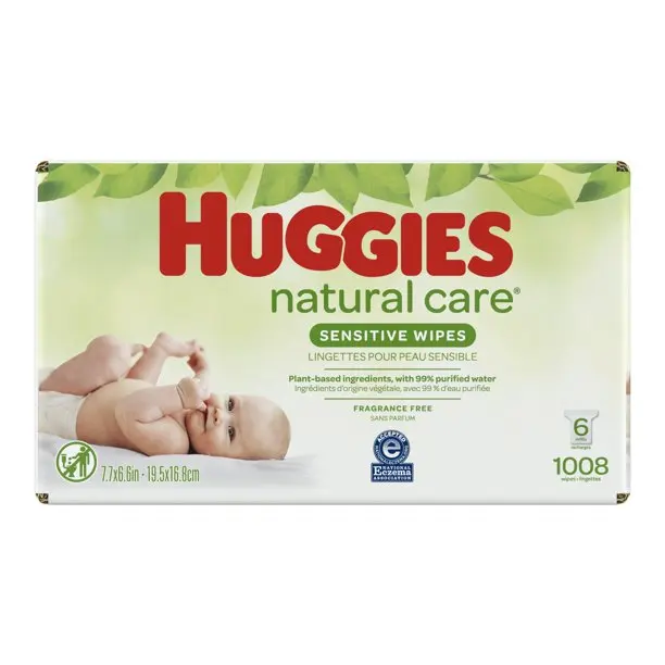 Huggies Natural Care Baby Wipes,Unscented,6 Refill Packs (1008 Total ...