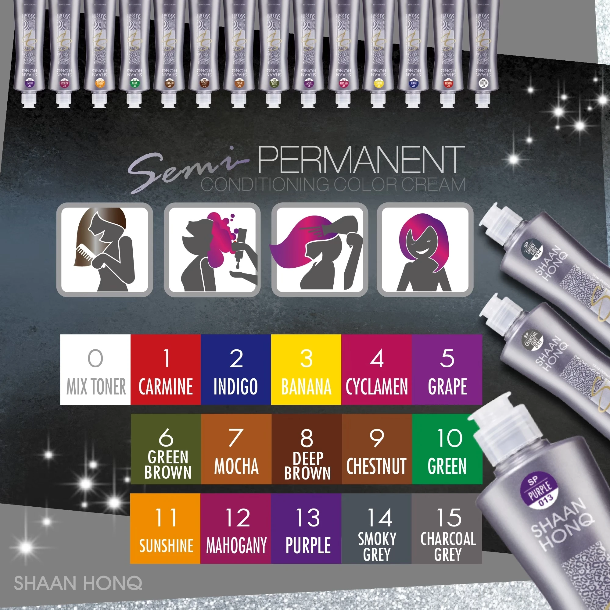 Полуперманентный Кондиционирующий цветной крем, травяной крем-краска для волос