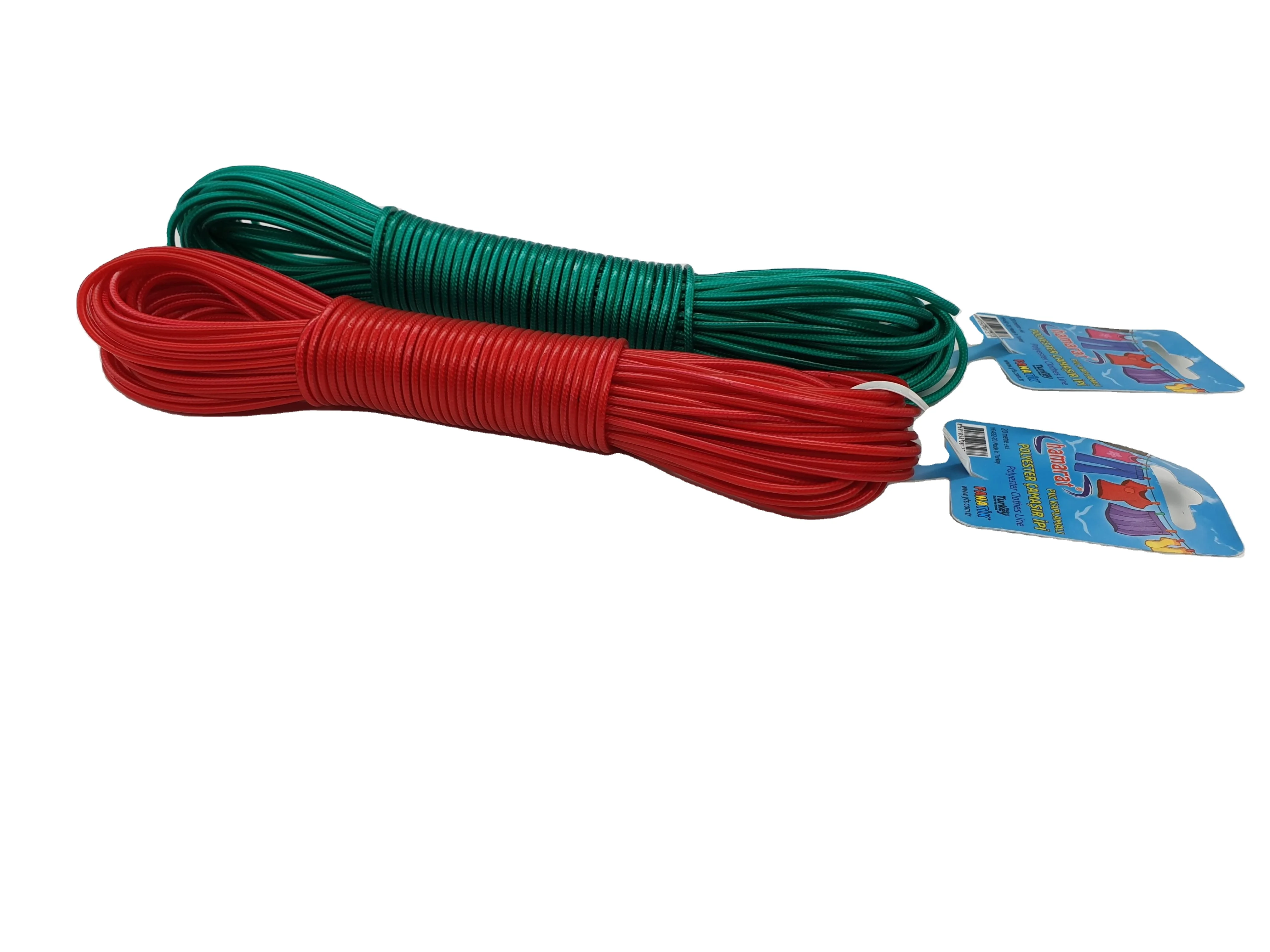 Colorful and Durable PVC Clothes Line Rope Washing Drying Line Outdoor Rope Clothesline 10 Mt