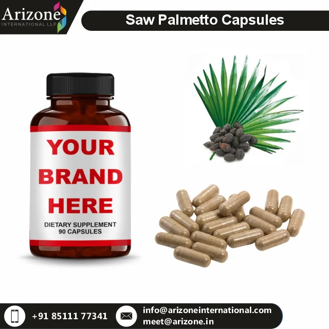 Saw Palmetto Capsules Herbal Prostate Health Supplements For Men