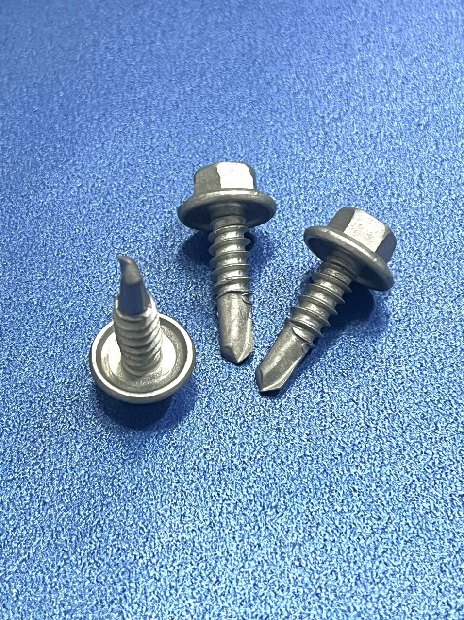 Ruspert Silver Screws For Pvc Tiles Zincflake Drywall Length 55mm