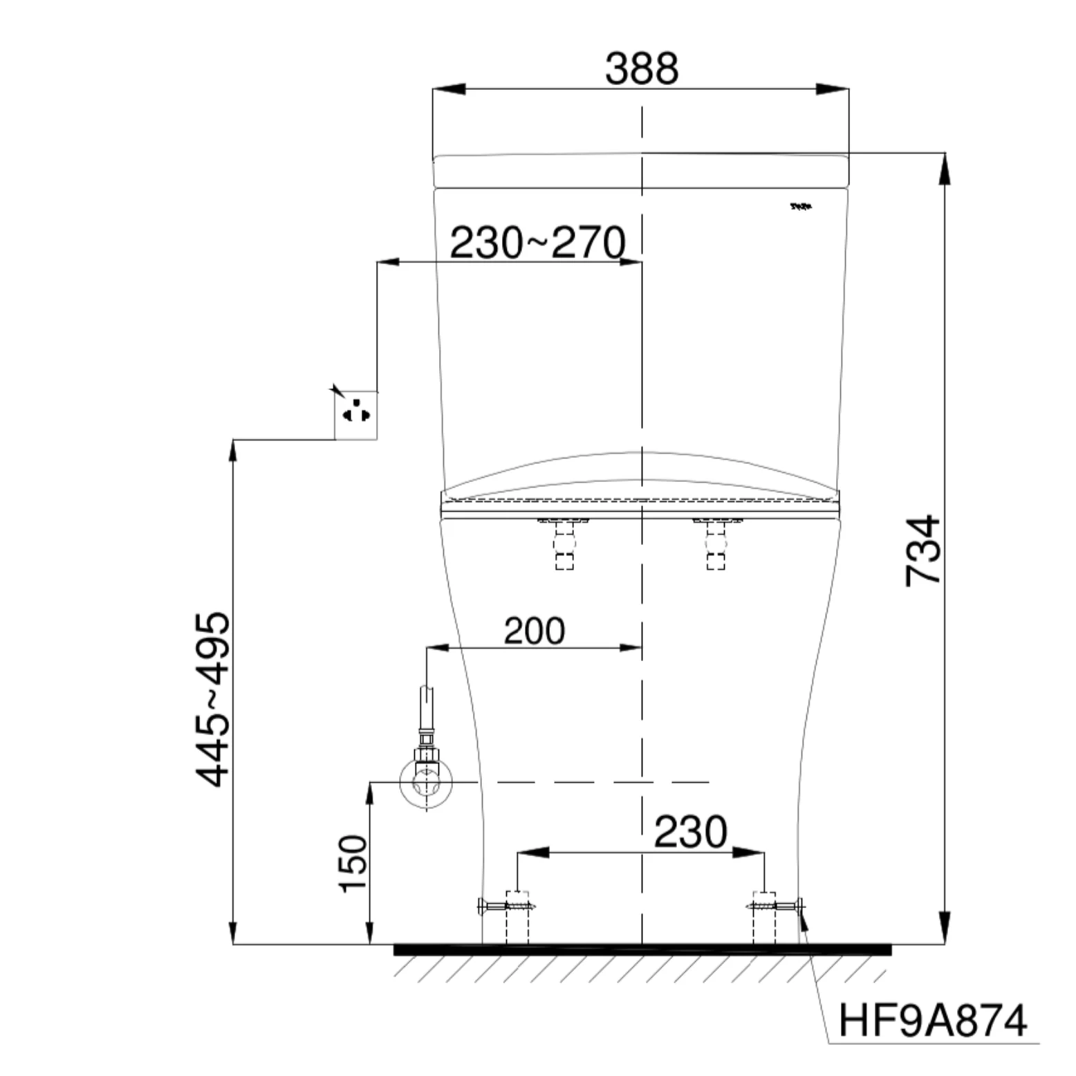 Modern Bathroom Seat Siphonic Ceramic Toilets Wc Floor Mounted One