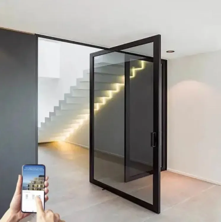 360 Degree Revolving Pivot Automatic Glass Door Opener Electric Operator Remote Control Swing Door Mechanism