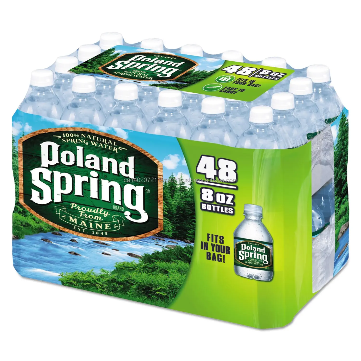 Poland Spring 100 Natural Spring Water 8 Ounces 12 Pack Buy Poland Spring Water 48 Count